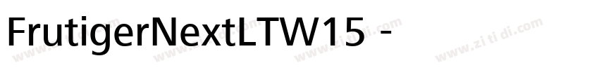 FrutigerNextLTW15 字体转换